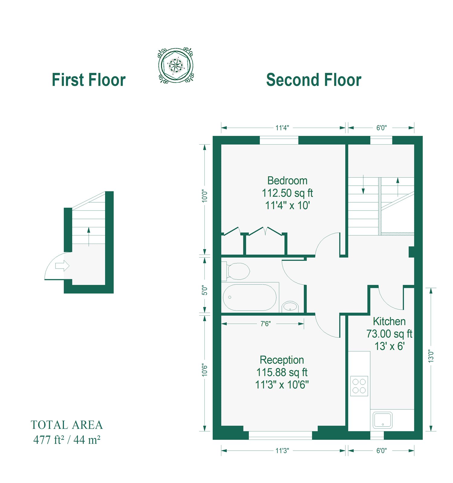 Hampden Road, London floorplan