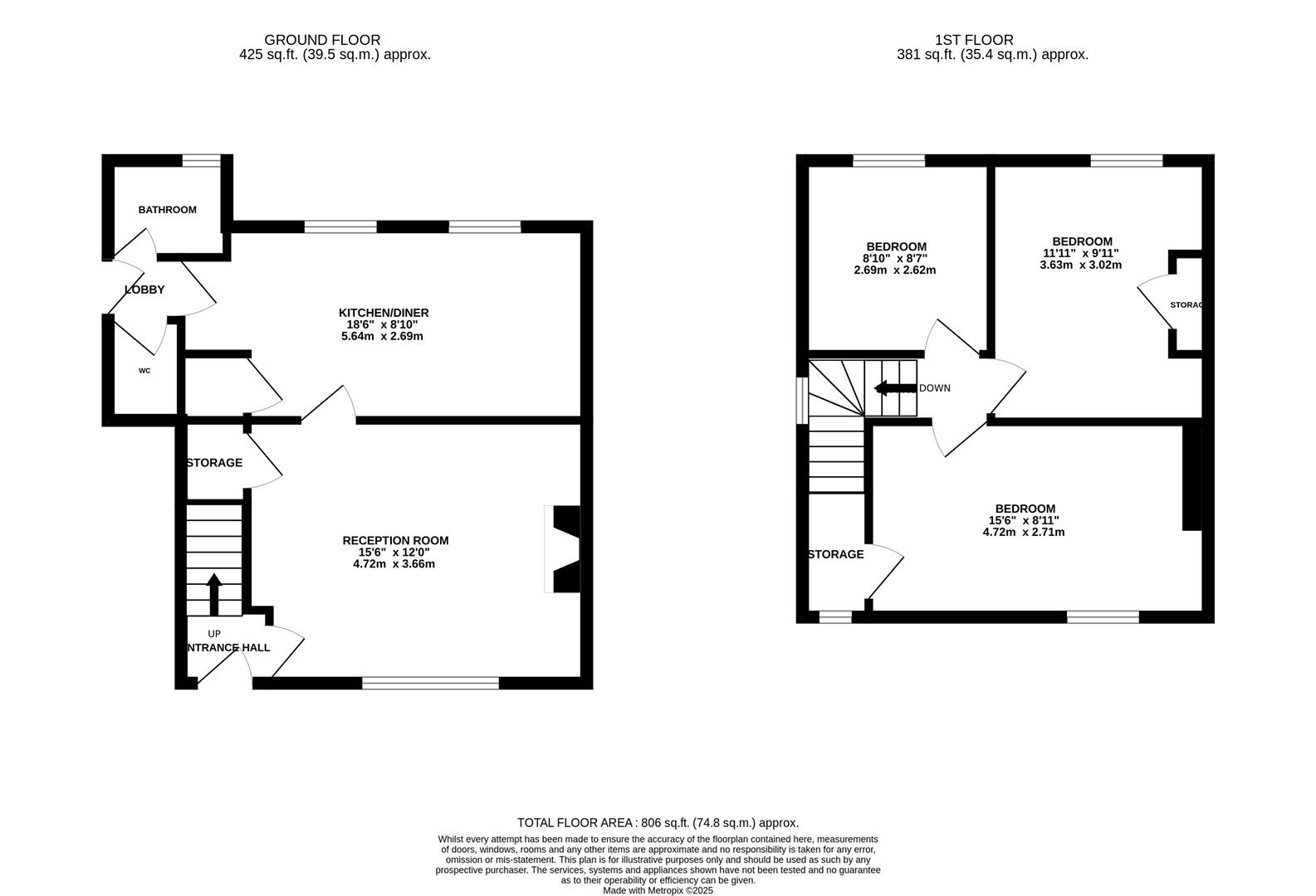 53, Barley Lane, Hastings floorplan