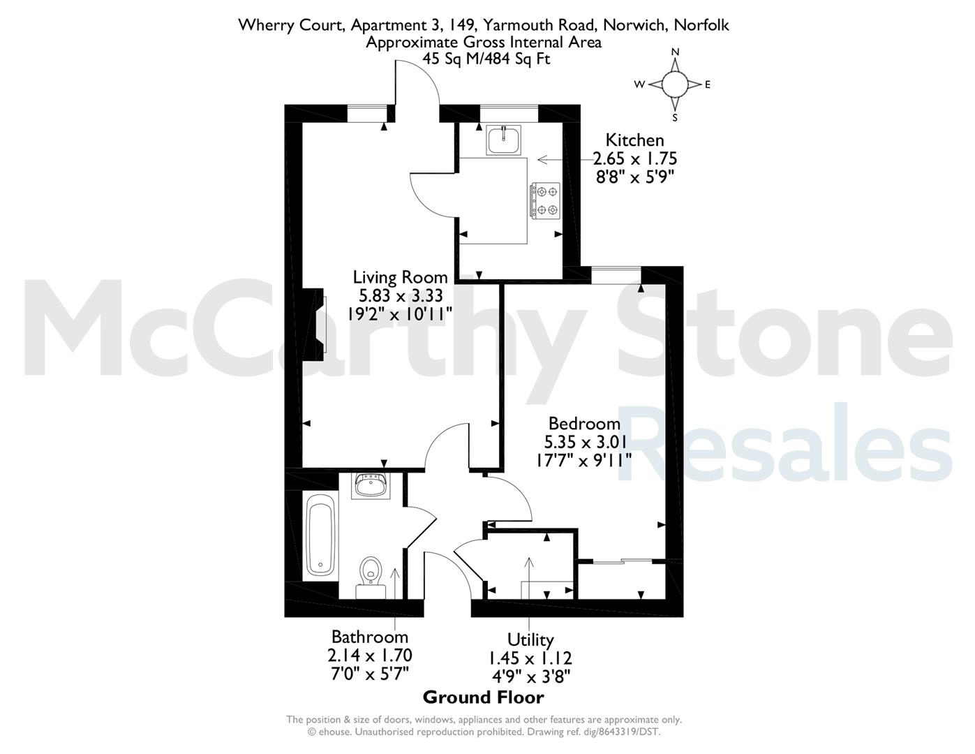 3 Wherry Court, Yarmouth Road, Norwich floorplan