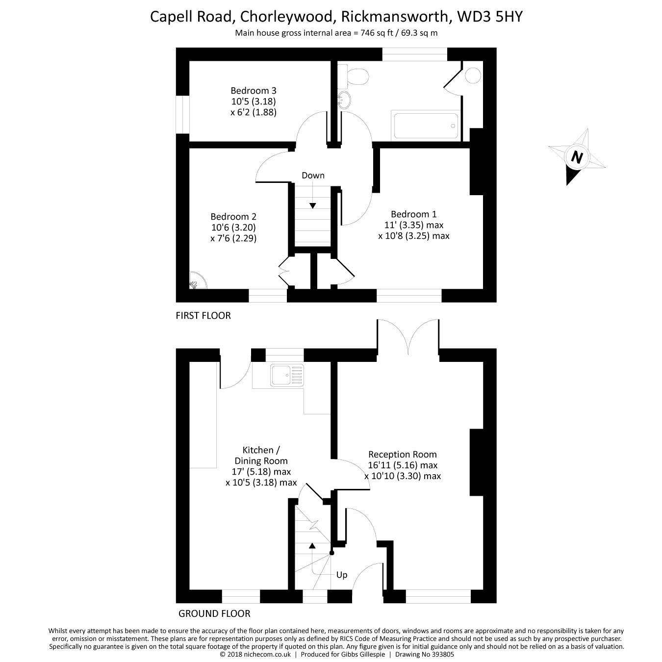 3 Bedrooms Semi-detached house for sale in Capell Road, Chorleywood, Rickmansworth, Hertfordshire WD3