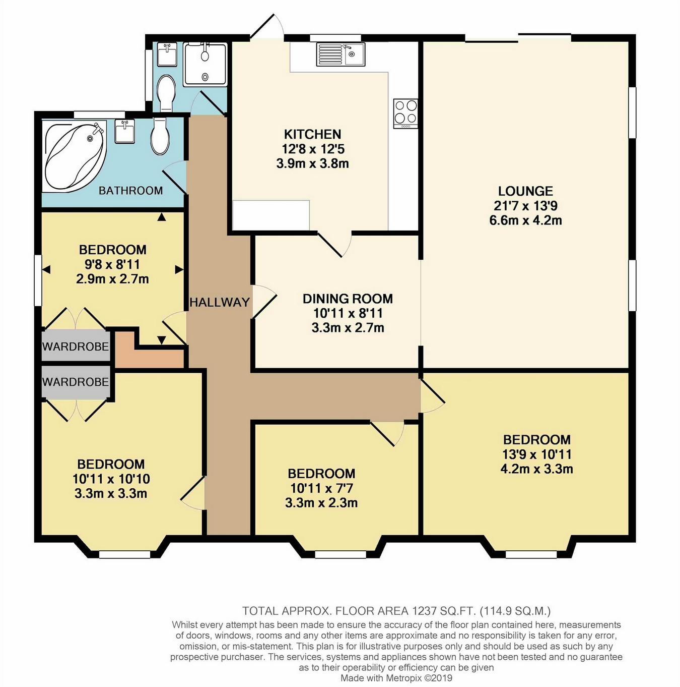 4 Bedrooms Detached bungalow for sale in Chapel Road, Tiptree, Colchester, Essex CO5