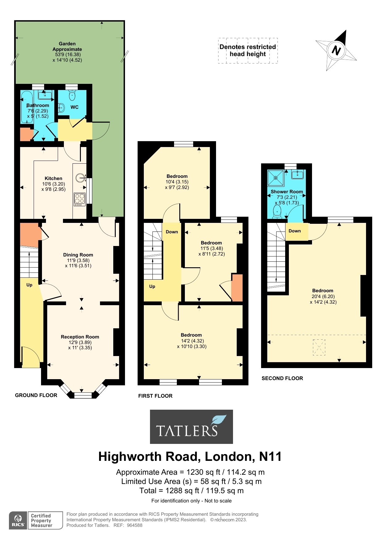 Highworth Road, Bounds Green, London N11, 4 bedroom terraced house for