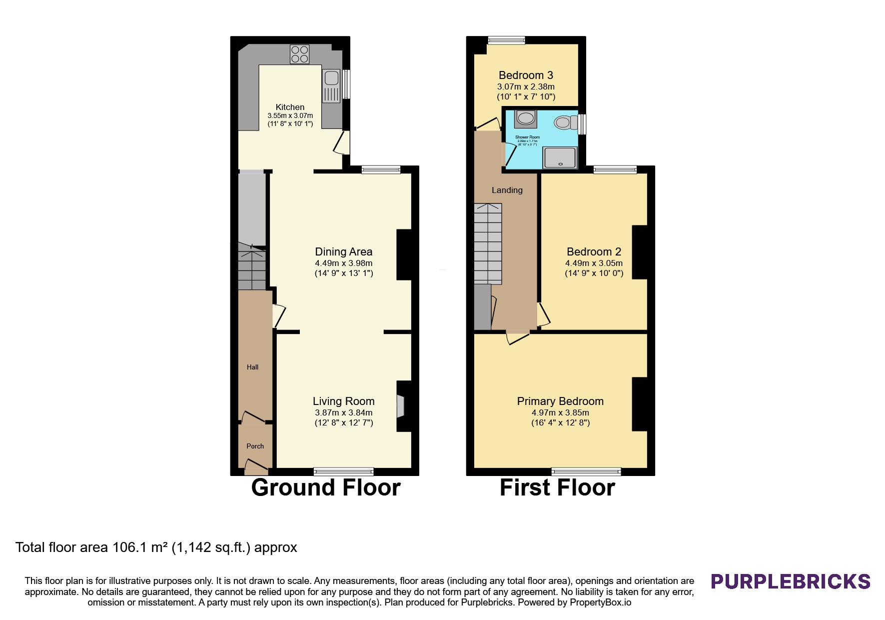 21, Queen Street, Workington floorplan