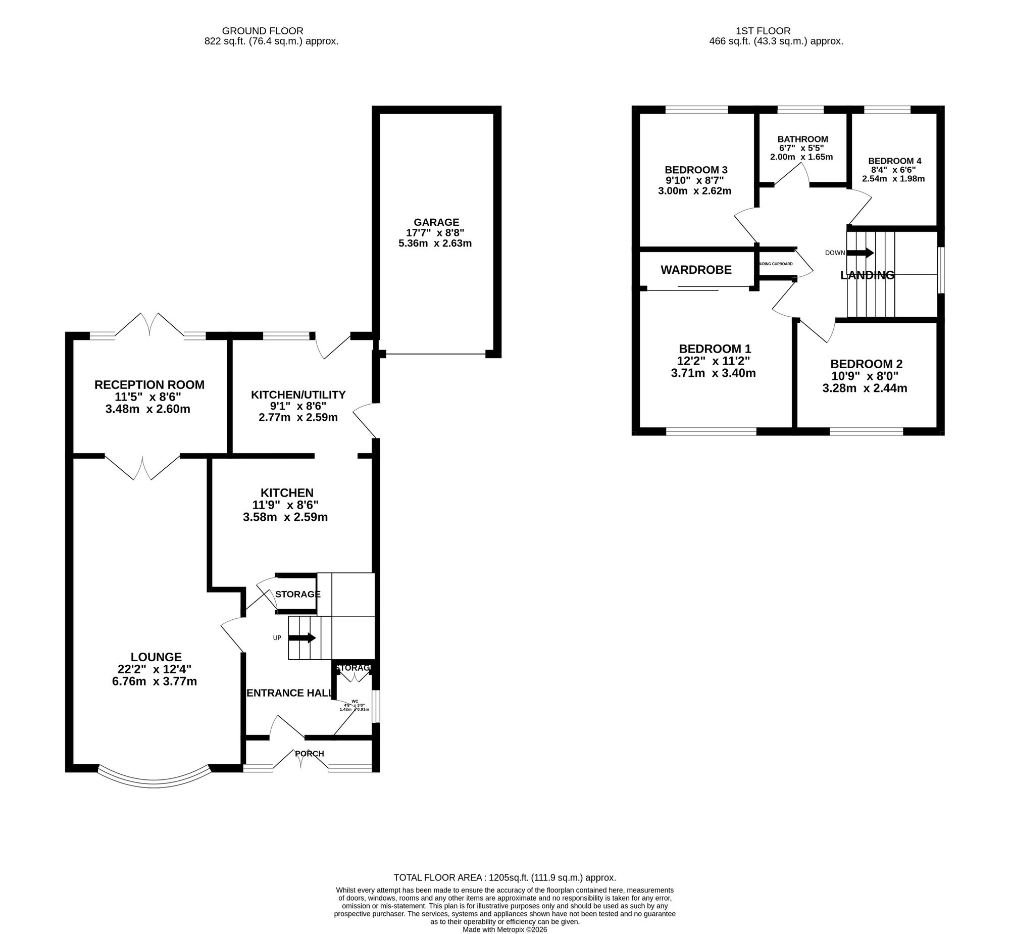 6 Knole Avenue, Stockport floorplan