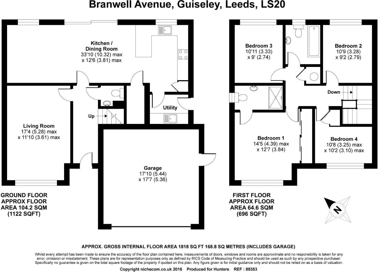 Branwell Avenue, Guiseley, Leeds LS20, 4 bedroom detached house for