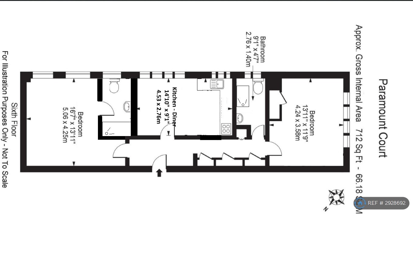 Paramount Court University Street, London floorplan