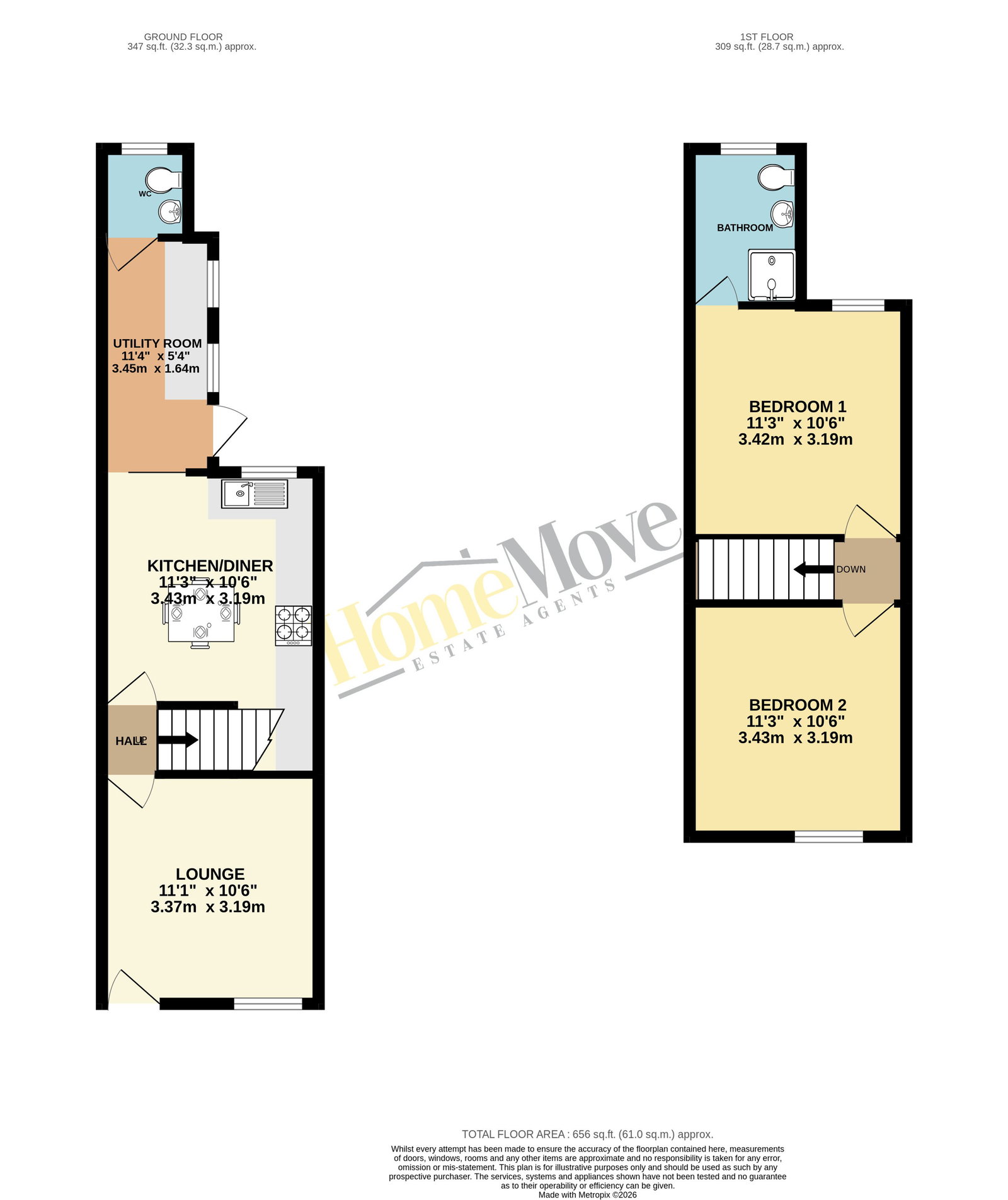 3, Albert Road, Skegness floorplan