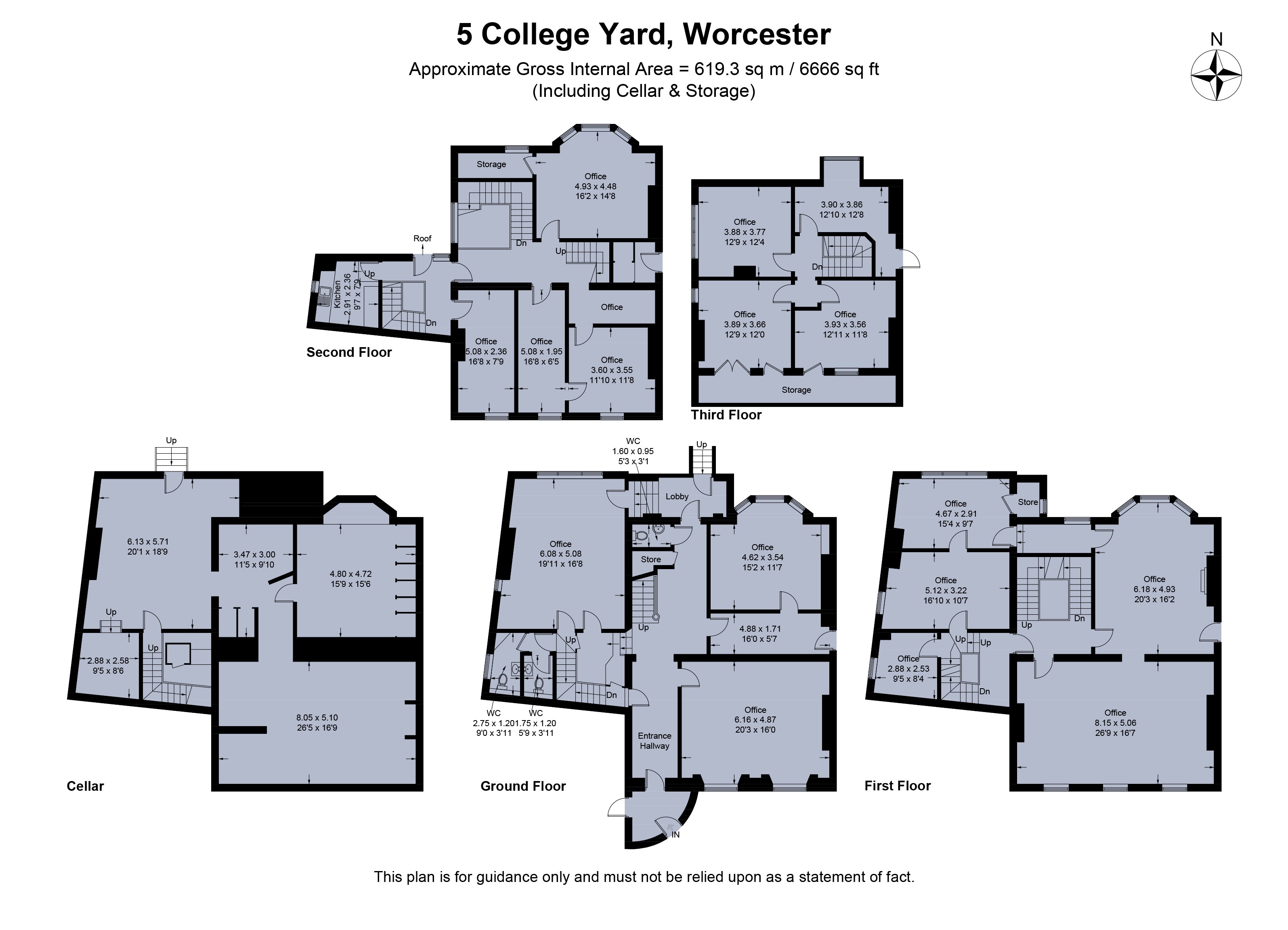 5,, College Yard, Worcestershire floorplan