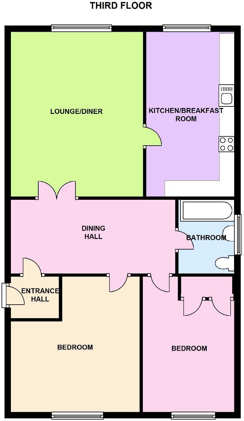12 Addington Court, Madeira Road, Weston-super-Mare floorplan