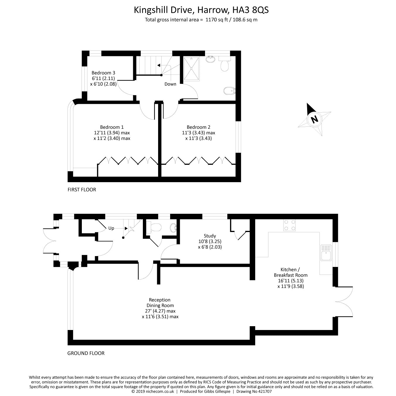 3 Bedrooms Semi-detached house for sale in Kingshill Drive, Harrow, Middlesex HA3