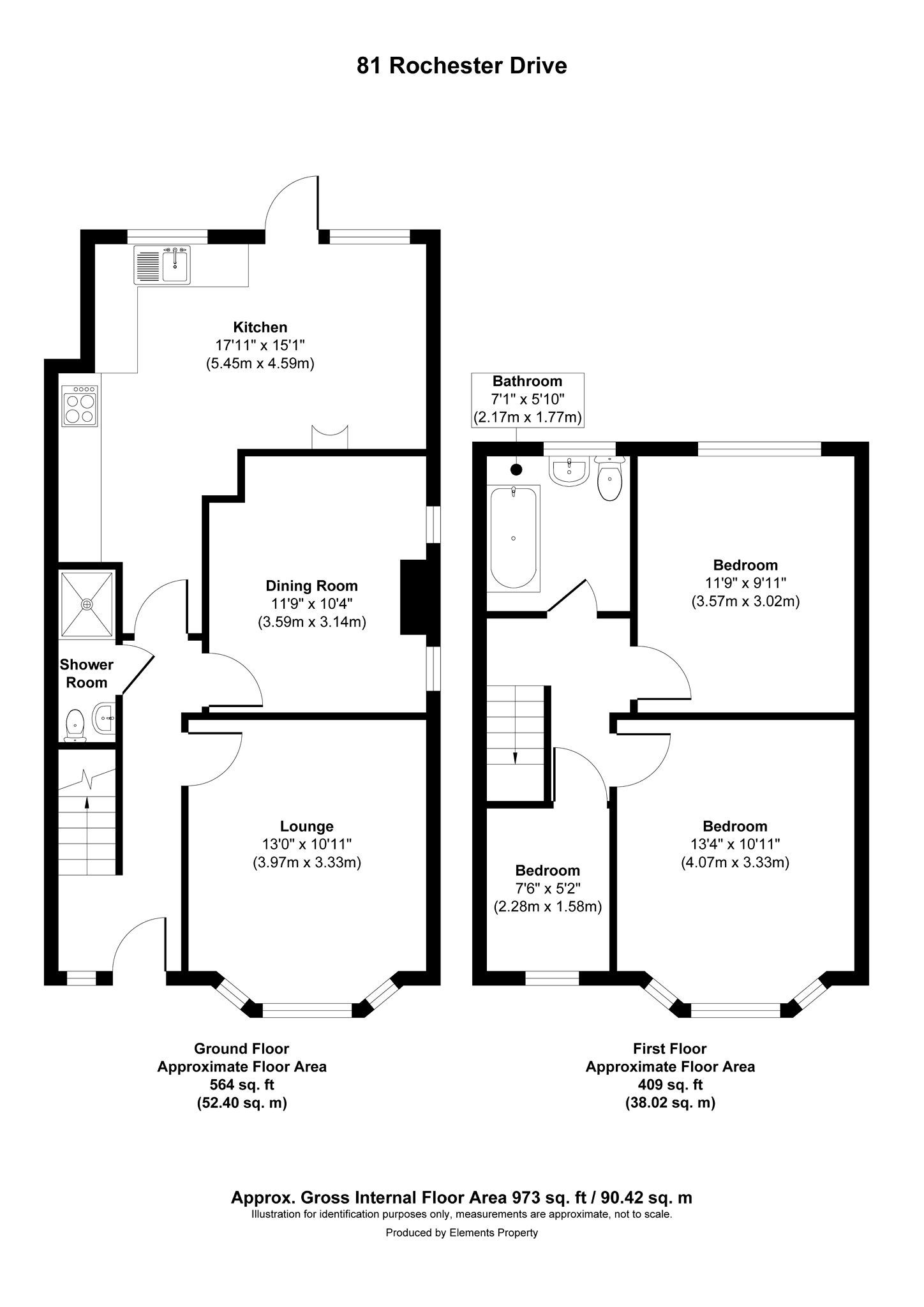 81 Rochester Drive, Westcliff-on-Sea floorplan