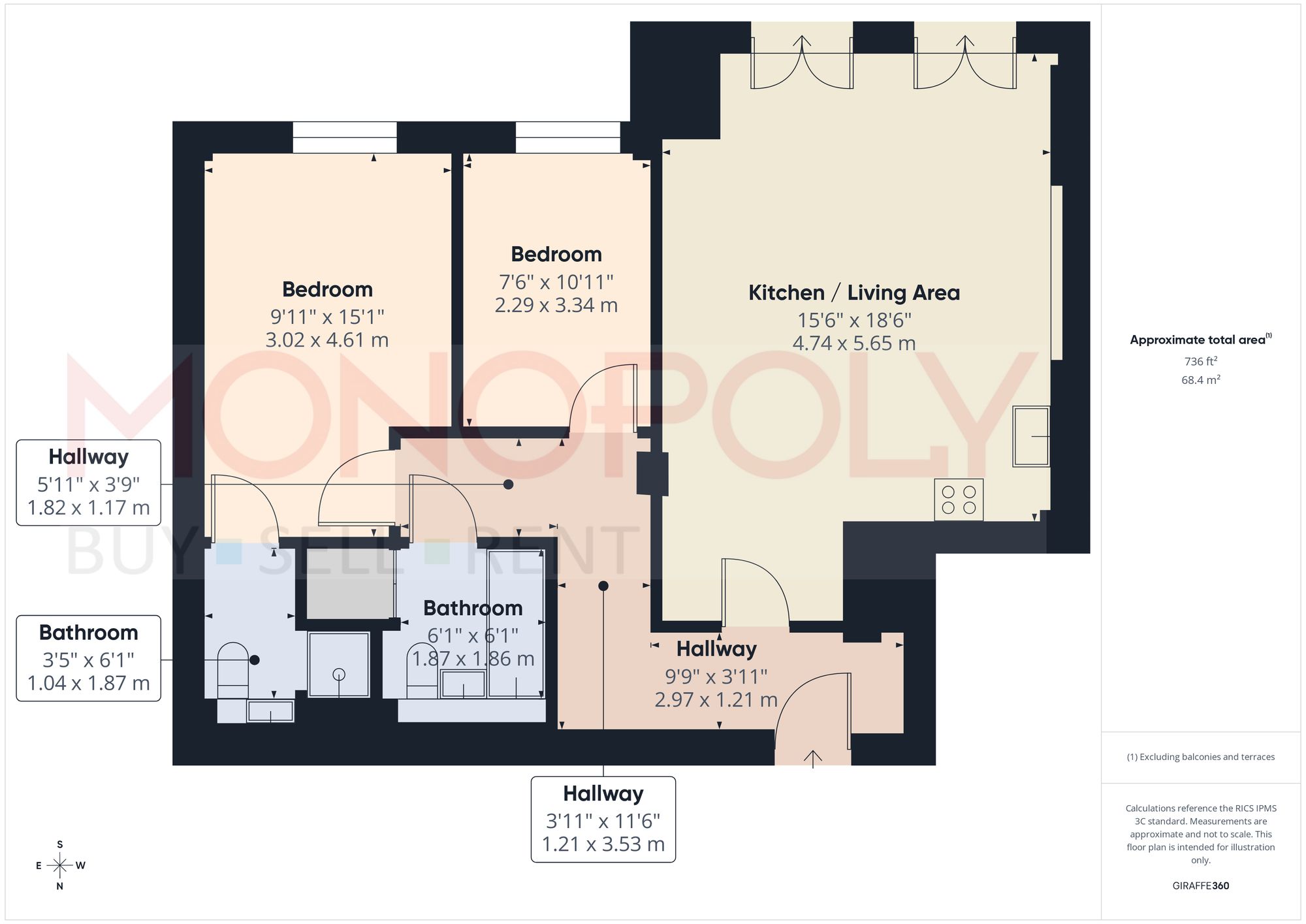 Flat 10, 18 Commonhall Street, Chester floorplan