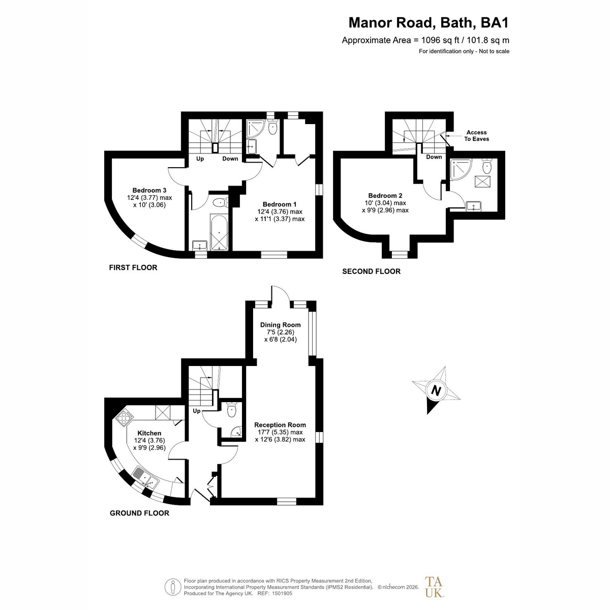 21, Manor Road, Bath floorplan