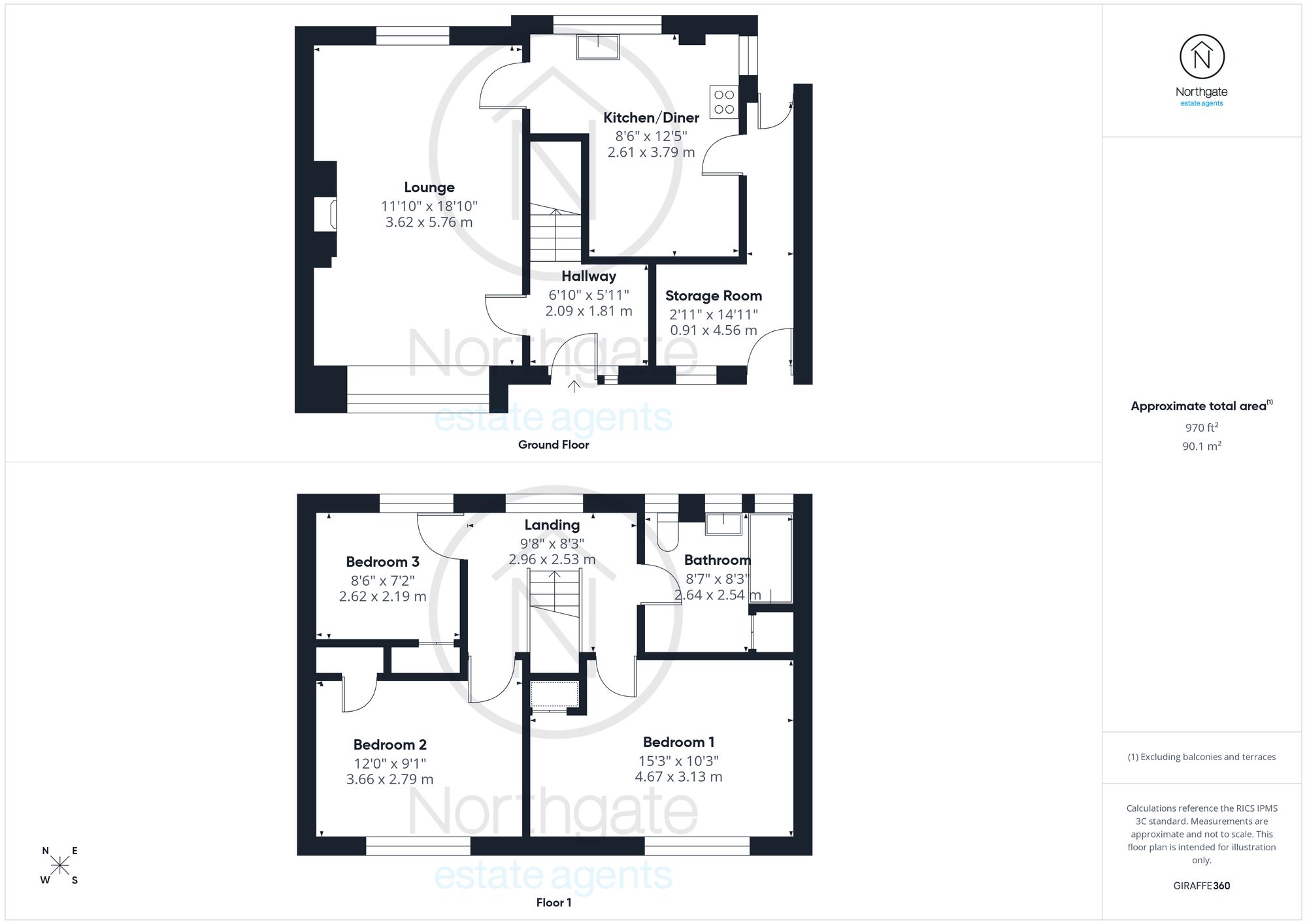 3 Greathead Crescent, Newton Aycliffe floorplan