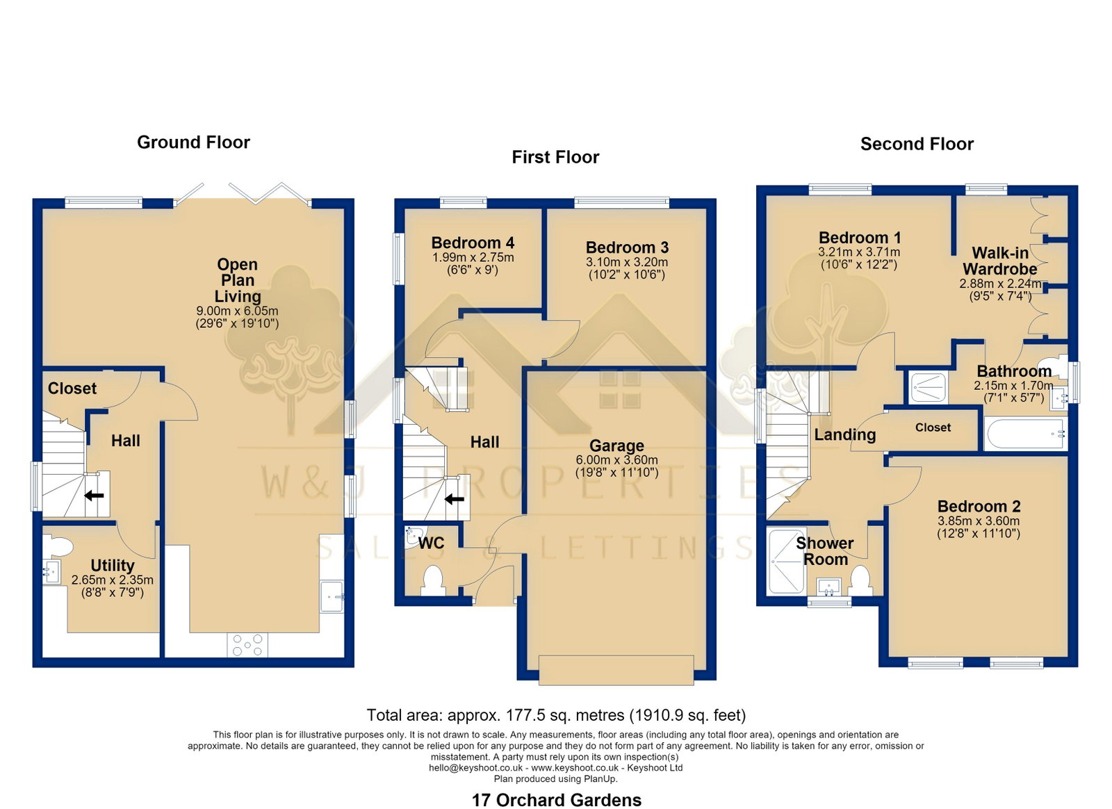 17 Orchard Gardens, Blackburn floorplan