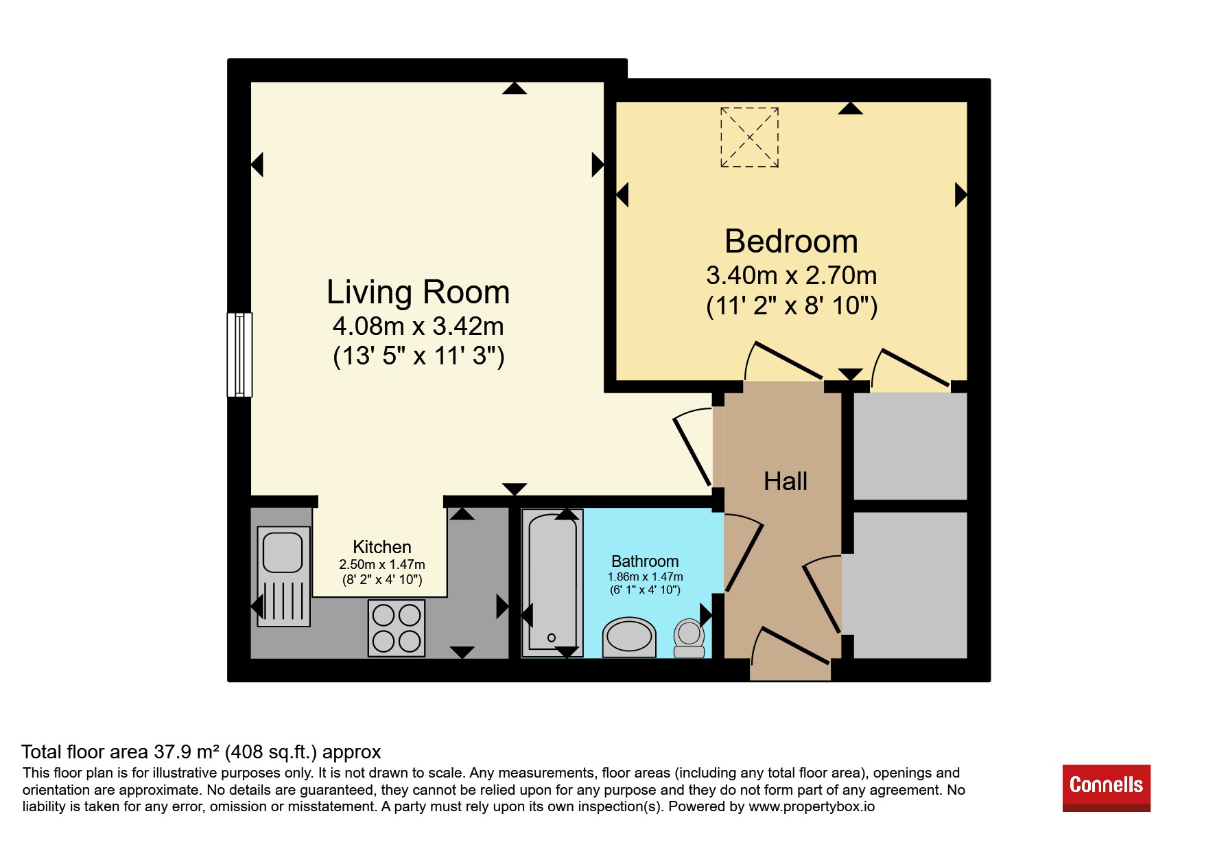 Flat 11, Casa Court, 1, Water Lane, Bristol floorplan