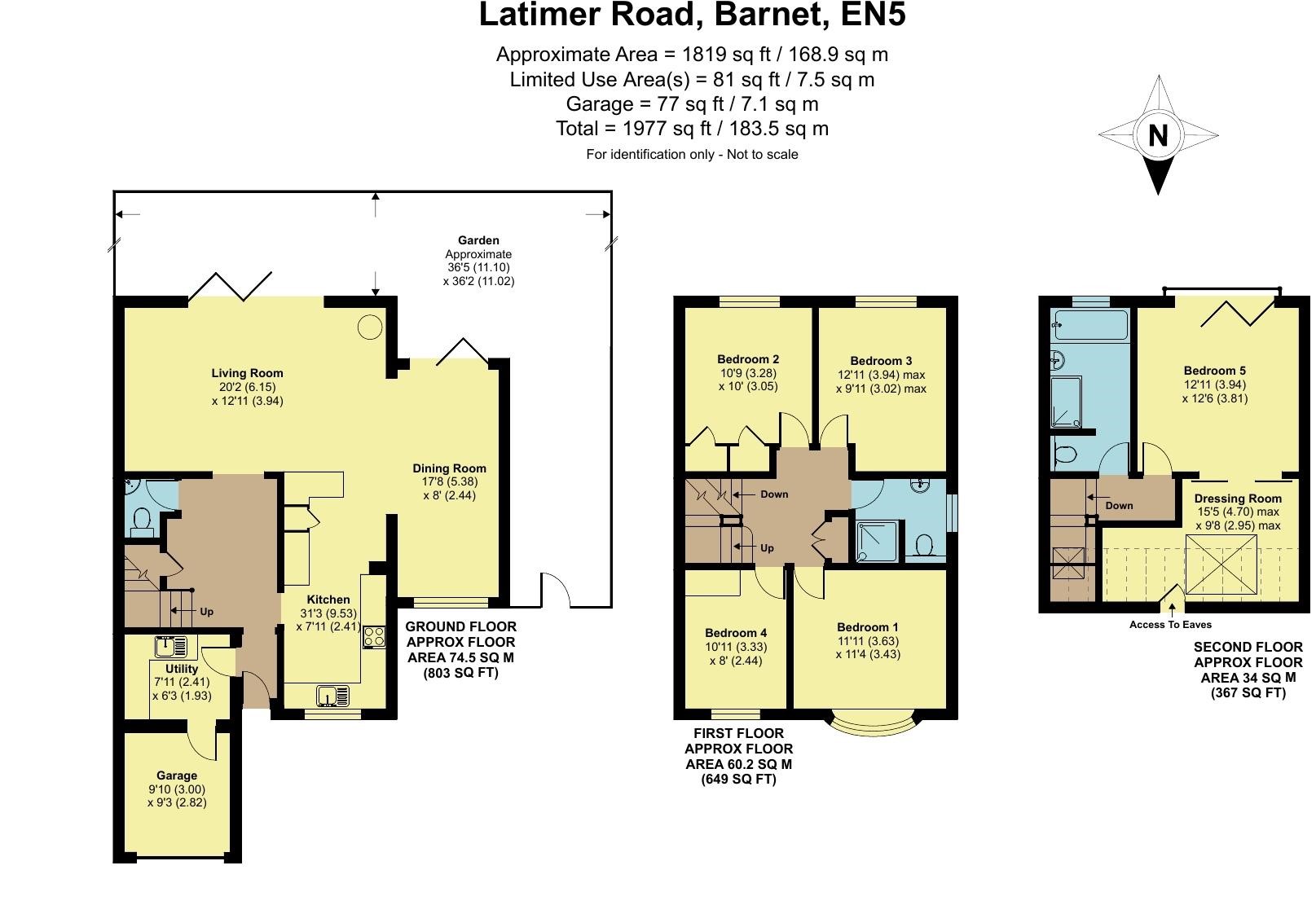 Latimer Road, EN5, 5 bedroom semidetached house for sale