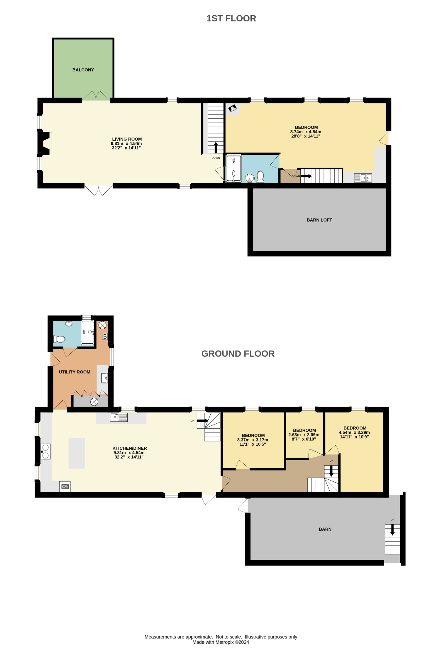 Lankelly Farmhouse, Lankelly Lane, Fowey floorplan