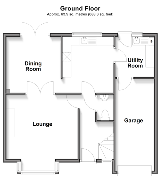 Holder Close Lordswood, Chatham floorplan