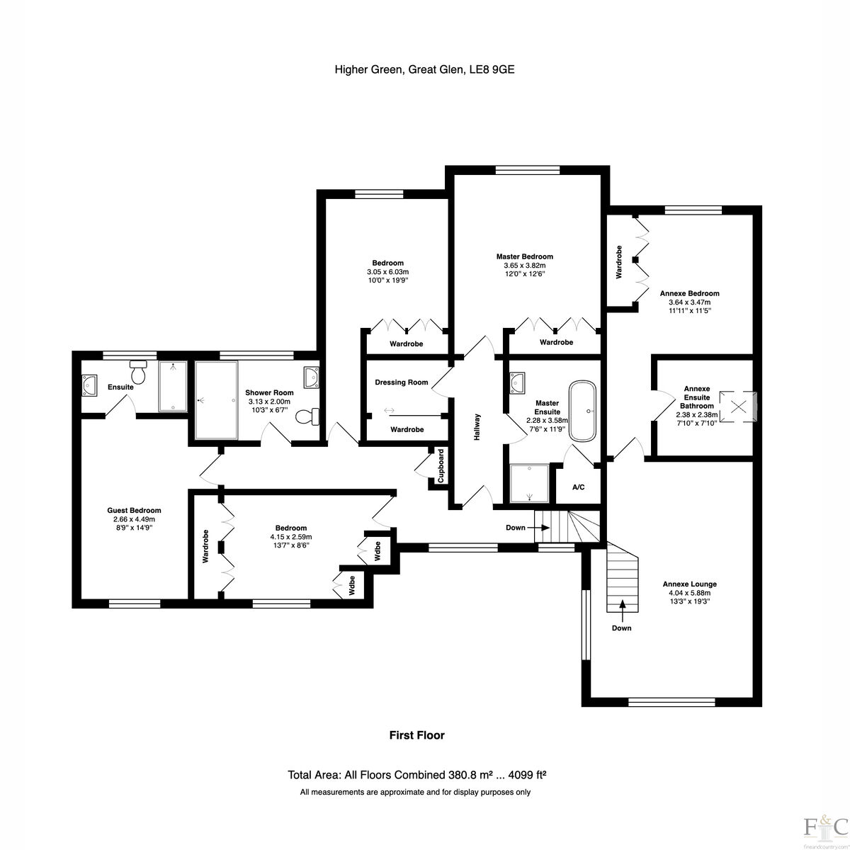 00, Higher Green, Great Glen floorplan