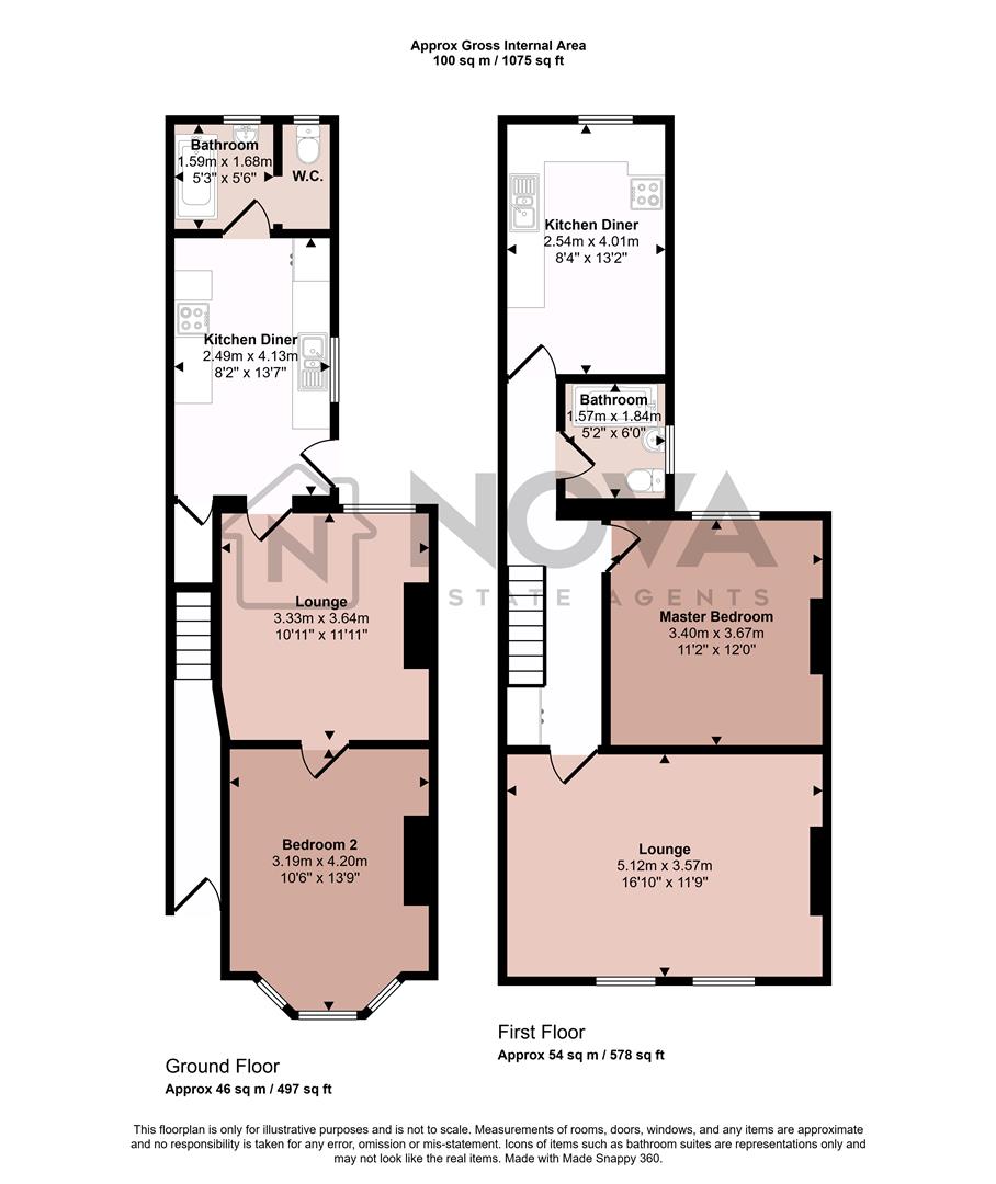 228, Hitchin Road, Luton floorplan