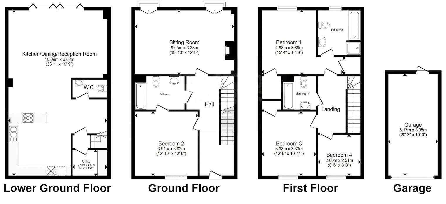7, Stret Rosemelin, Cornwall floorplan