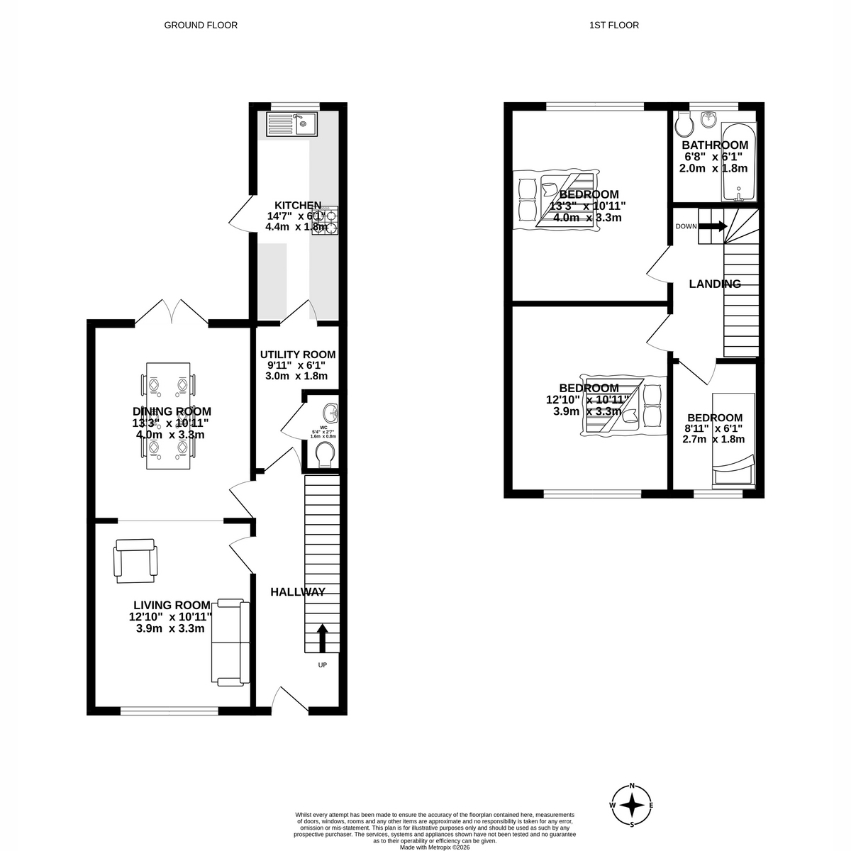 1, Helen Road, Hornchurch floorplan