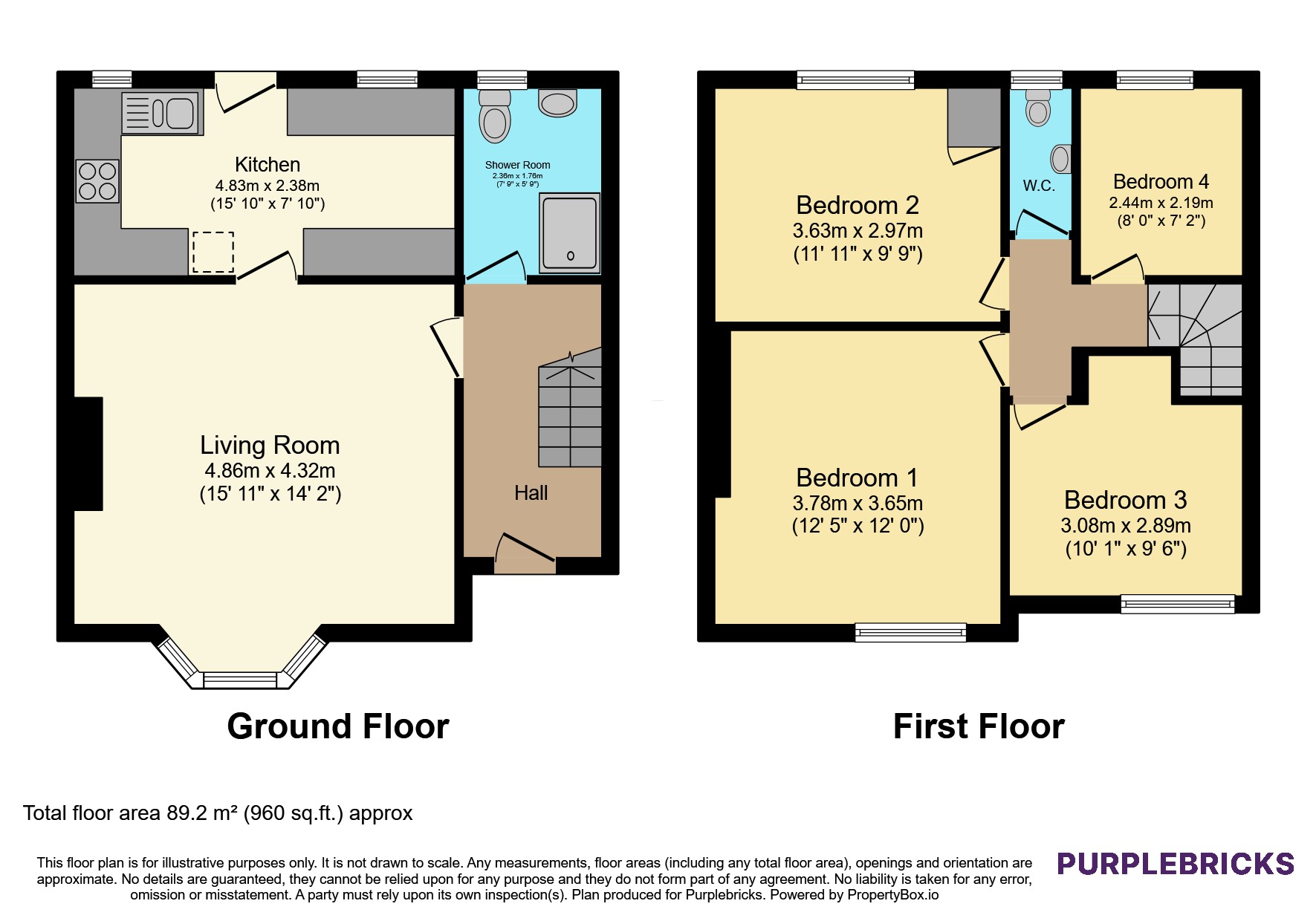 104, Walpole Road, Huddersfield floorplan