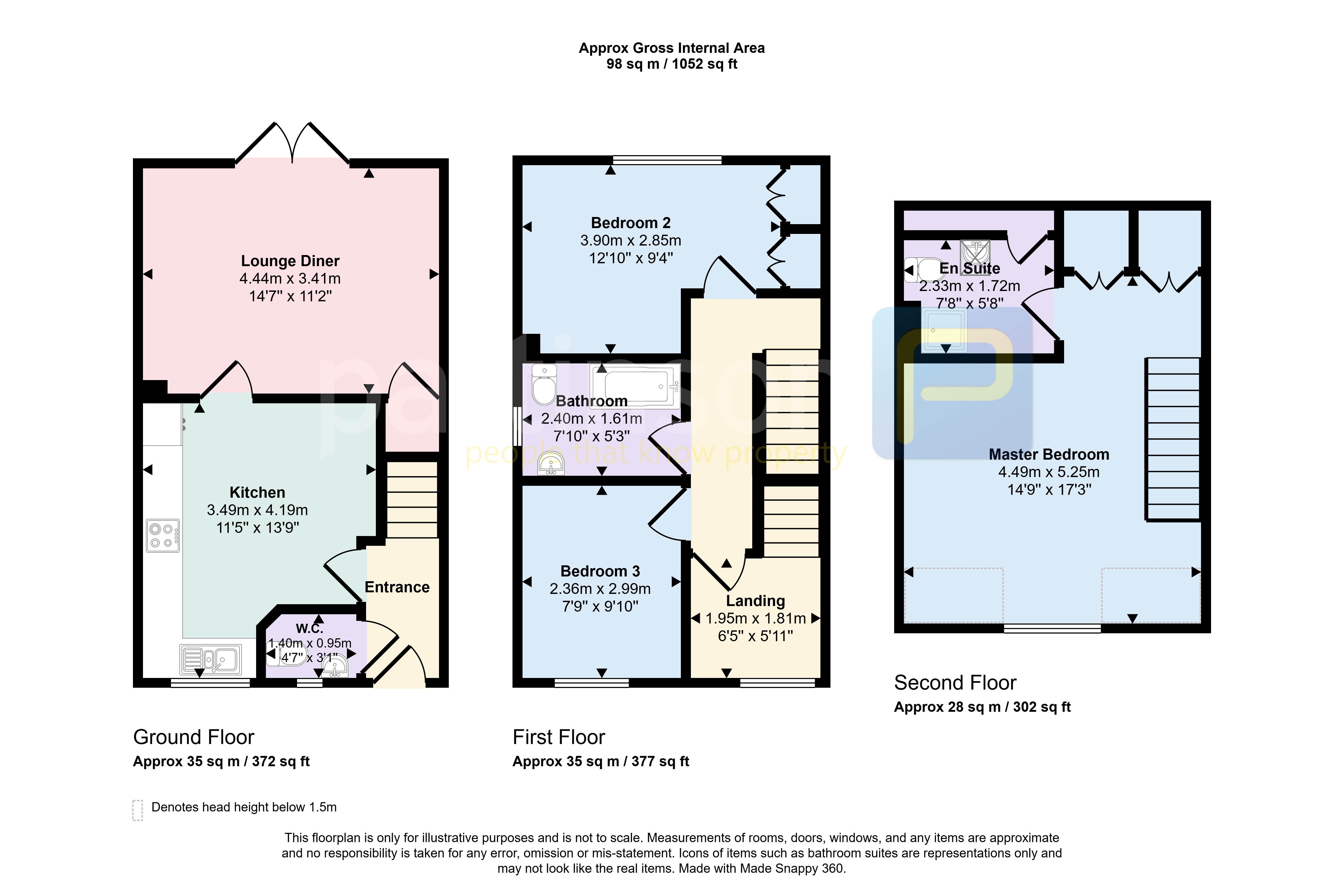 22, Harton Court, South Shields floorplan
