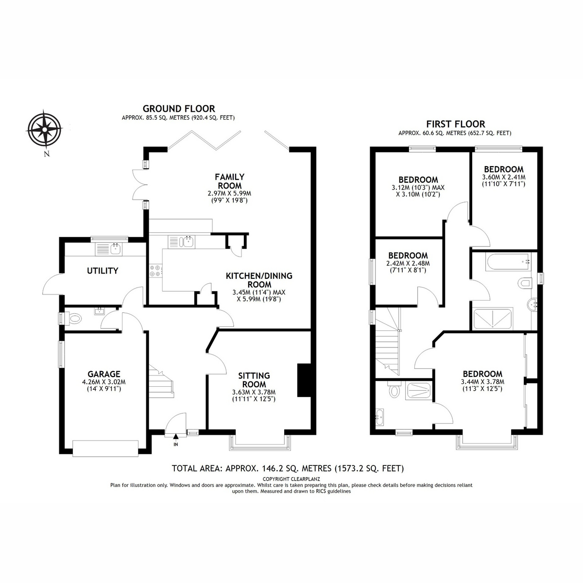 34, Farrs Avenue, Andover floorplan