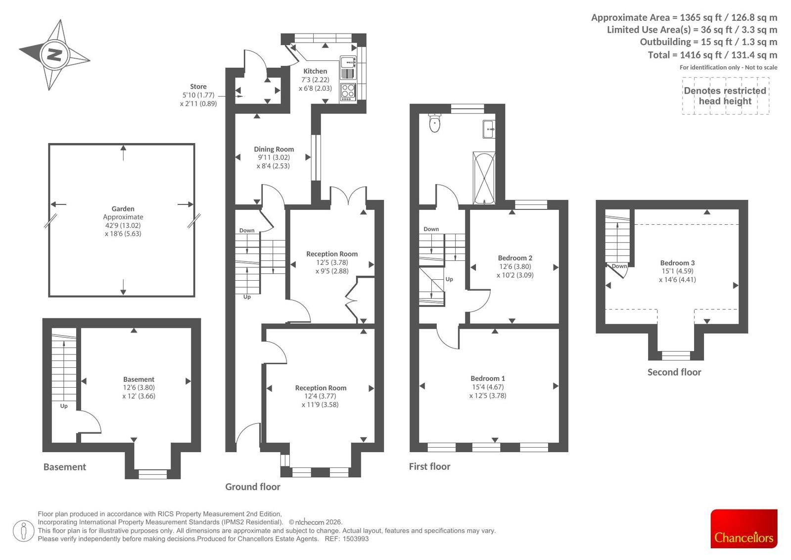 12, Crown Street, Oxford floorplan