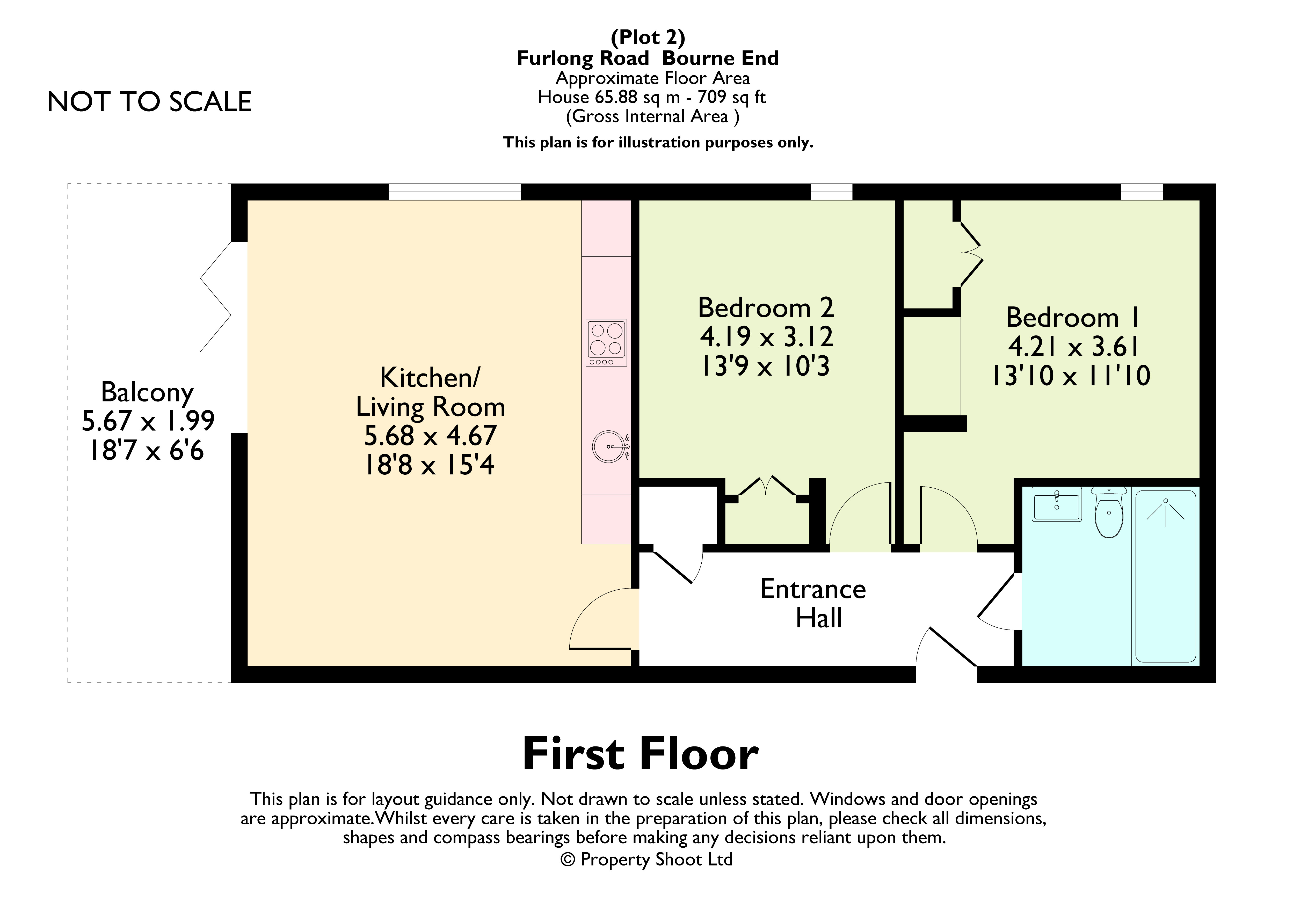 Furlong Road, Bourne End, Buckinghamshire SL8, 2 bedroom flat for sale