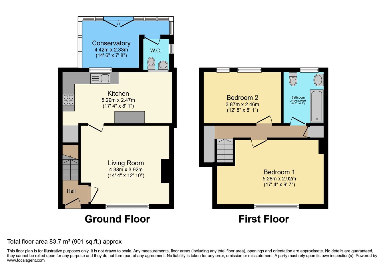 14, Whiston Road, Northampton floorplan