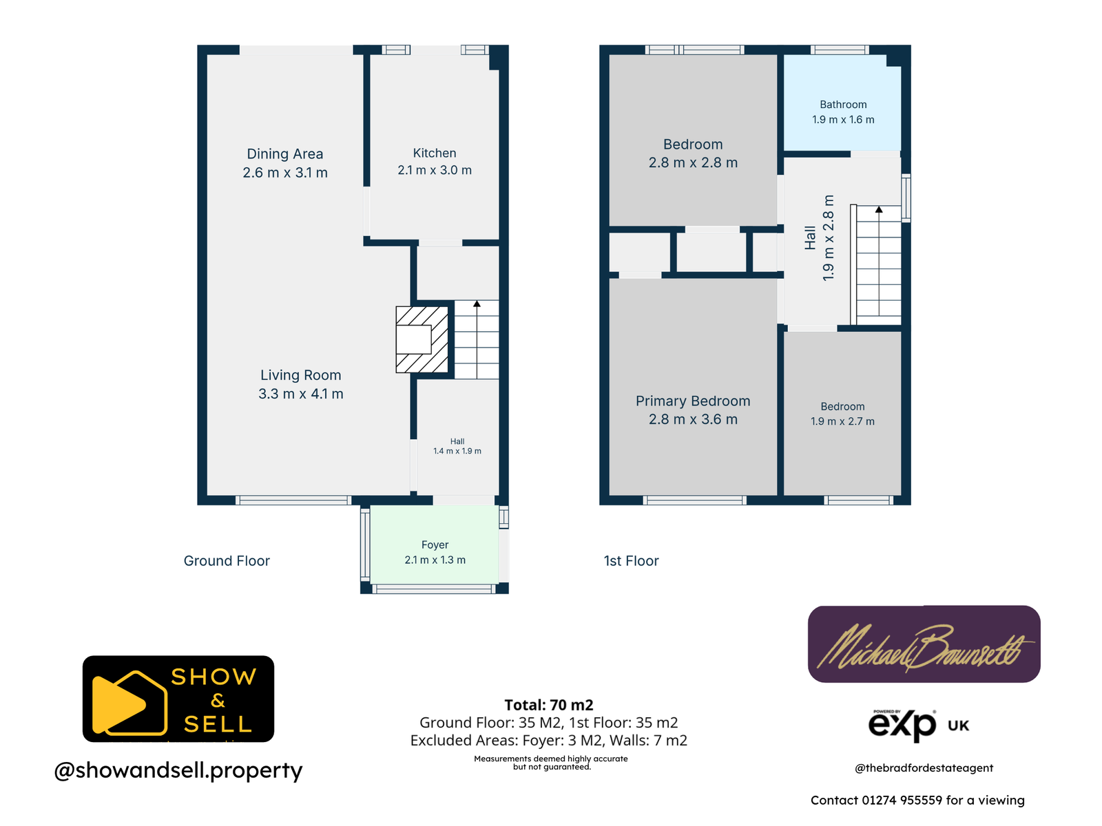18, Penfield Grove, Bradford floorplan