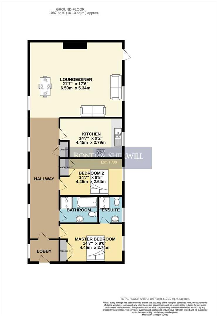 Flat 5, Lords Wood House, 18 Cayton Road, Coulsdon floorplan