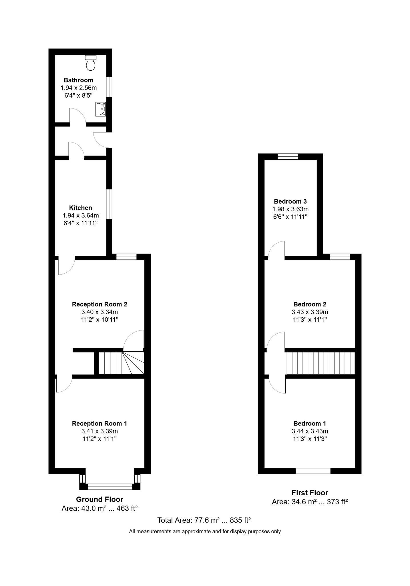 Stoney Lane, Birmingham floorplan