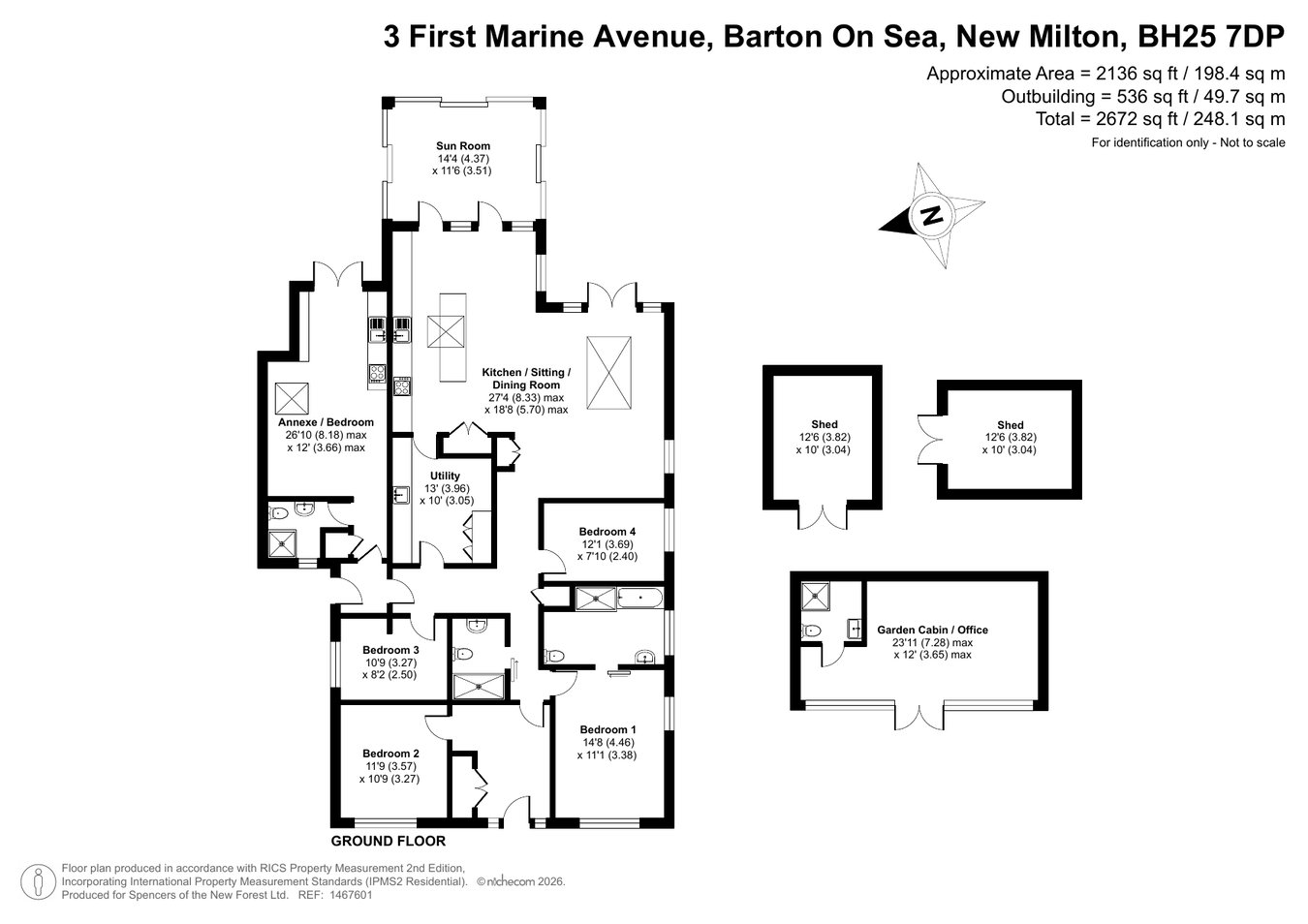 3, First Marine Avenue, New Milton floorplan