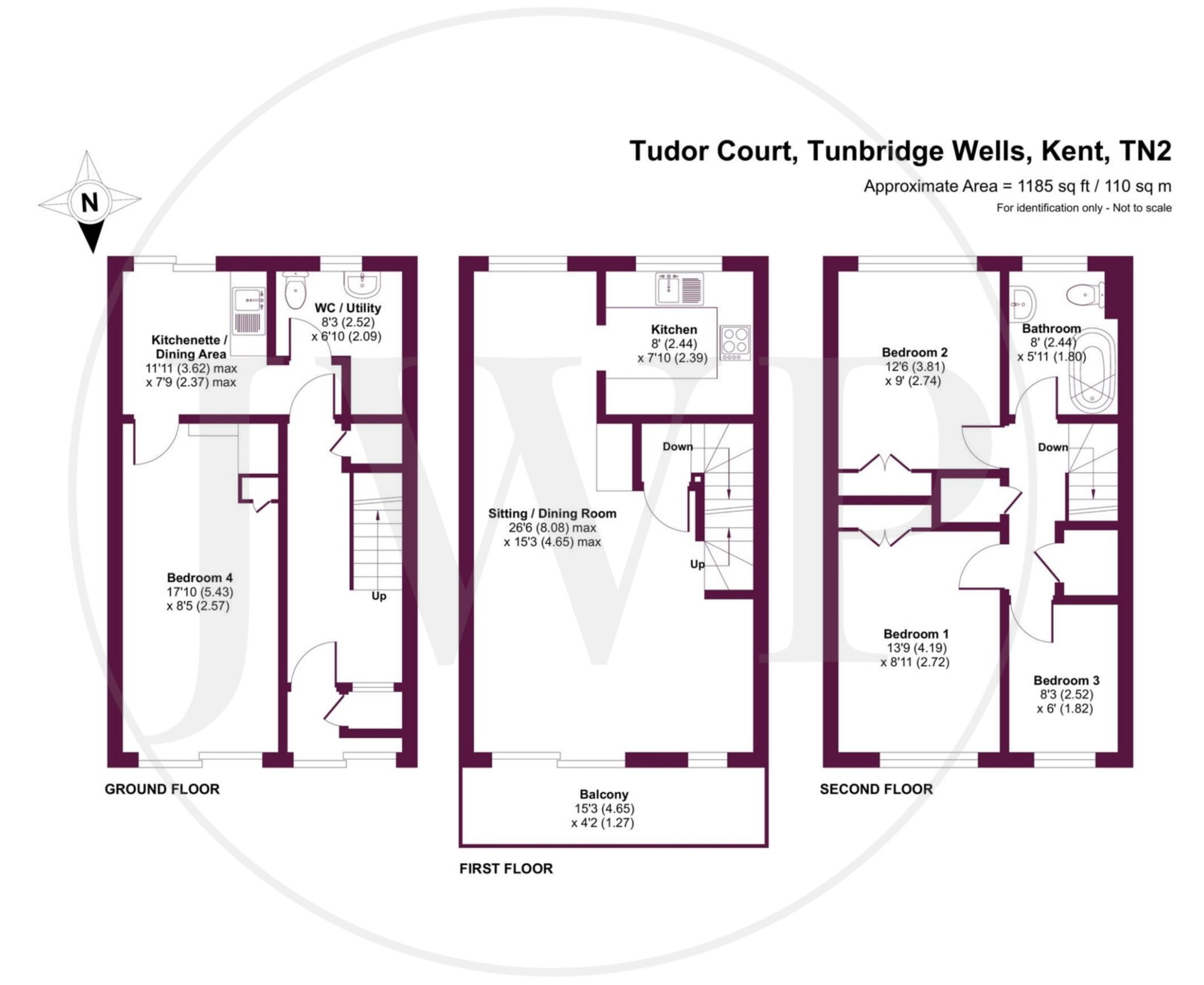 9, Tudor Court, Tunbridge Wells floorplan
