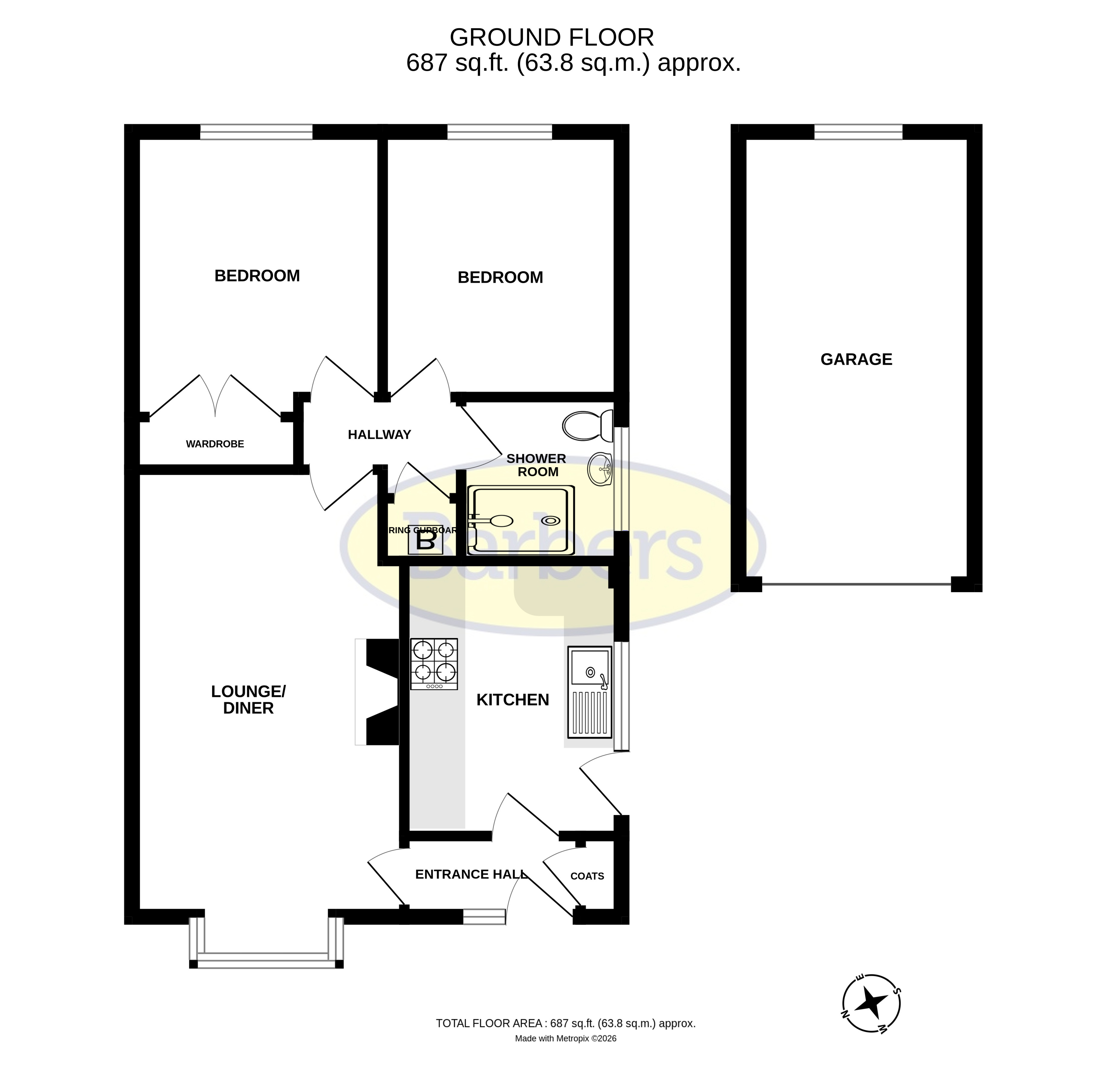 59, Berberis Road, Telford floorplan