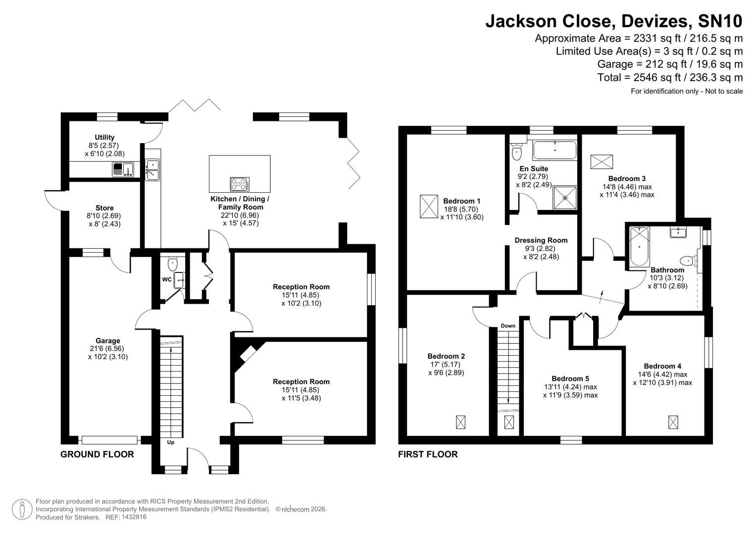 16, Jackson Close, Devizes floorplan