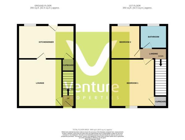2, North Terrace, Willington floorplan