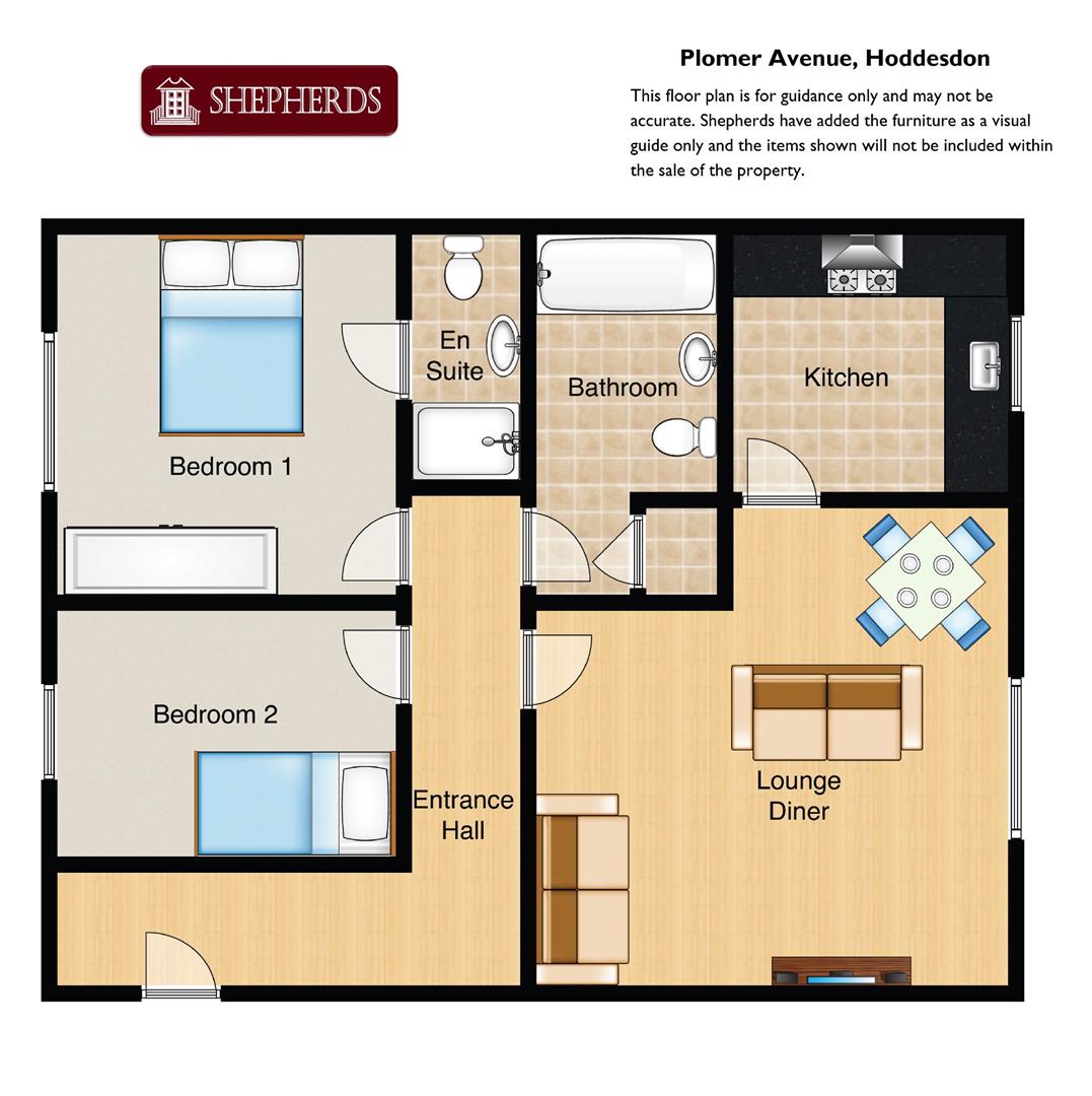 160, Plomer Avenue, Hoddesdon floorplan