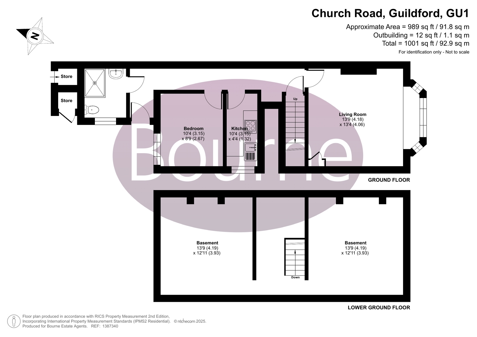 Flat B, 40, Church Road, Guildford floorplan