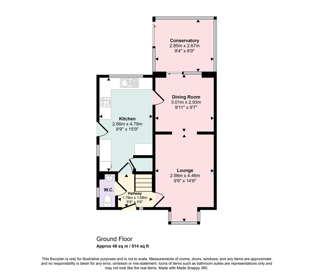 25, Cliveden Walk, Nuneaton floorplan