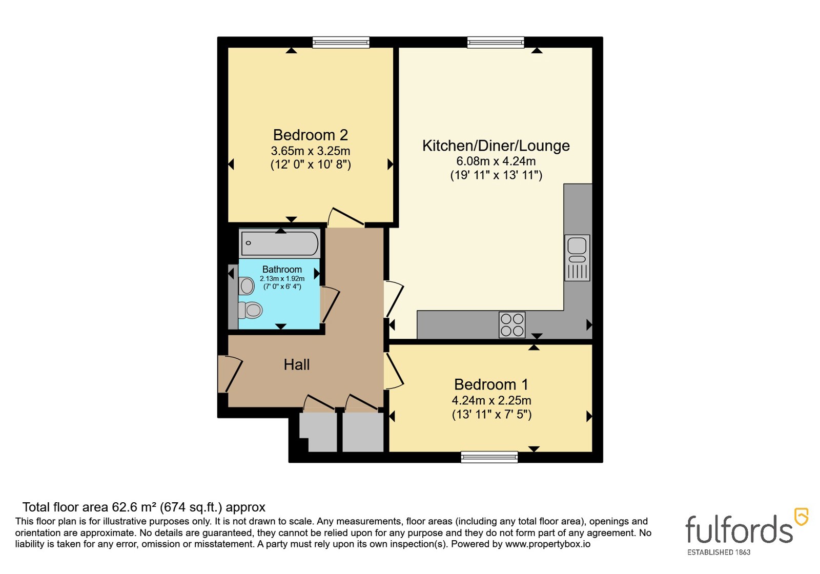 Flat 18, 20, Barton Way, Devon floorplan
