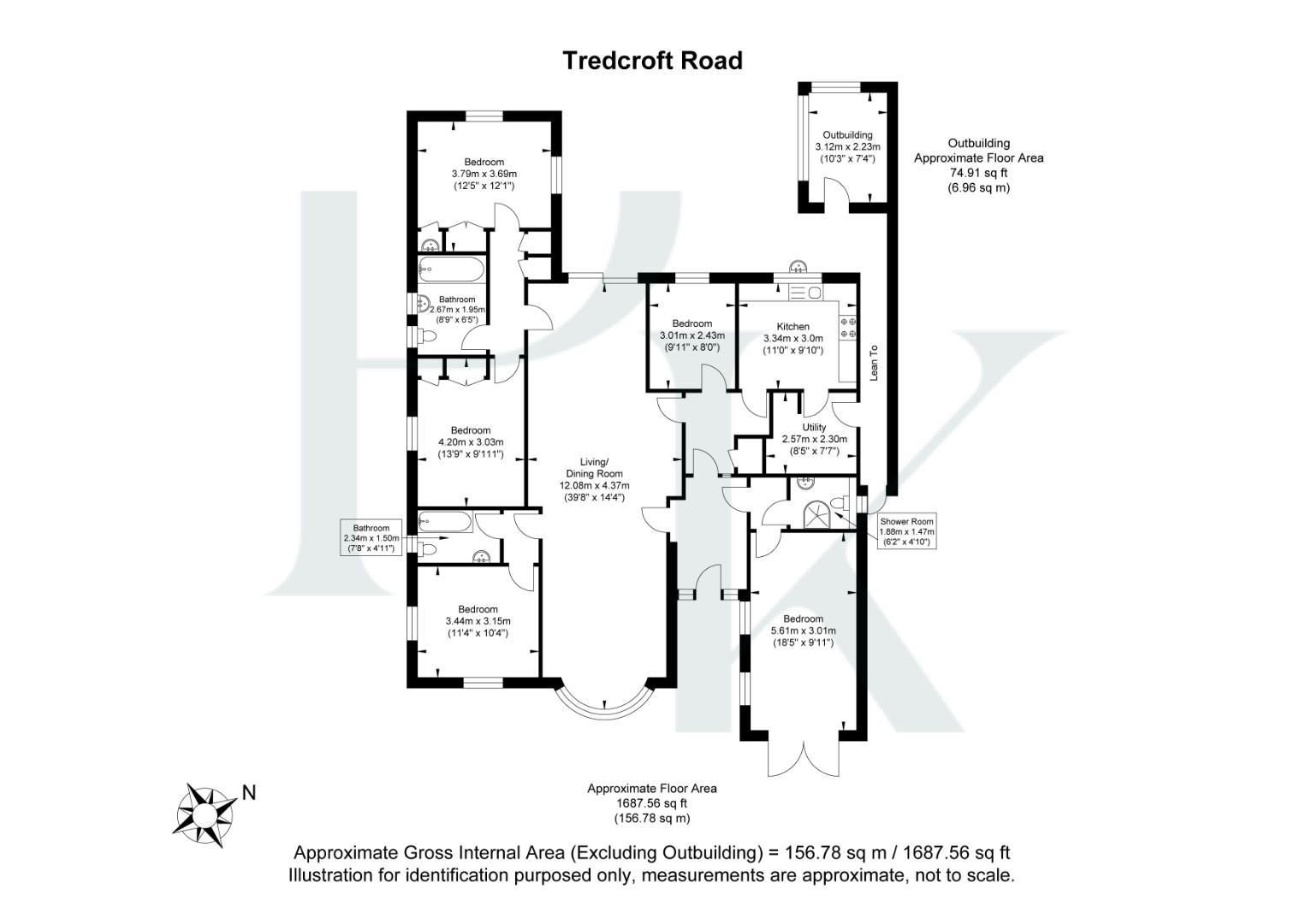 19, Tredcroft Road, Hove floorplan