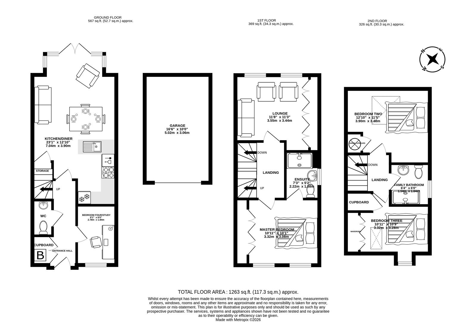 4, Glade Mews, Chorley floorplan
