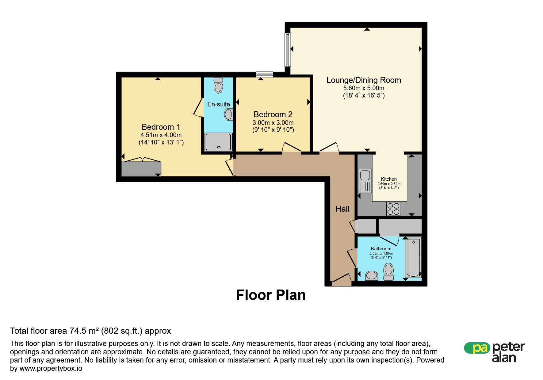 208, Landmark Place, Cardiff floorplan