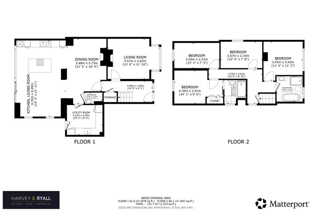100, Lower Town End Road, Huddersfield floorplan