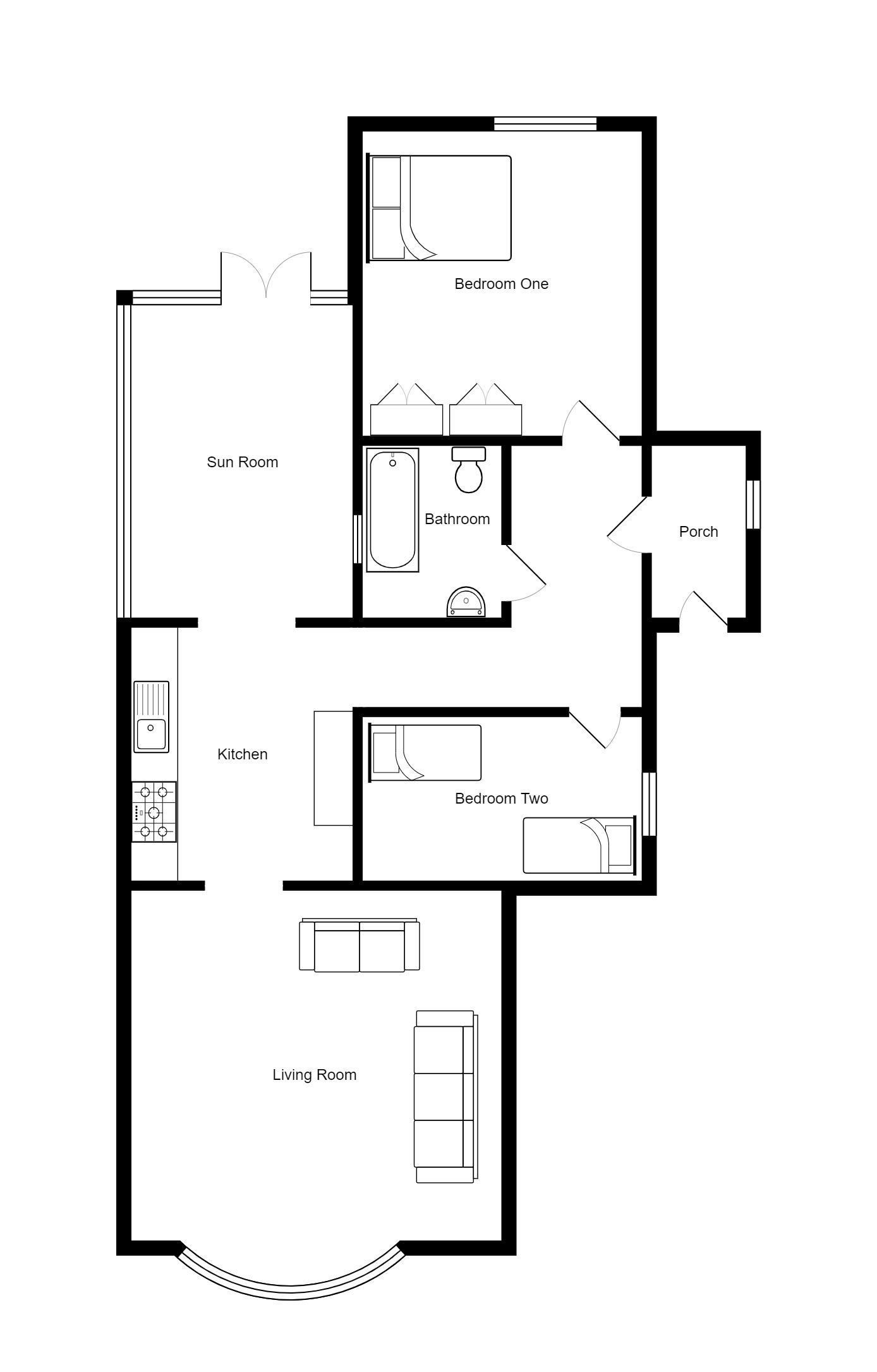 St Austell Road, WestonSuperMare BS22, 2 bedroom flat for sale